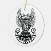 フリーサイクリング セラミックオーナメント (左)