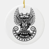 フリーサイクリング セラミックオーナメント (裏面)