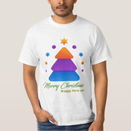 フリーサイズ メリークリスマスツリー メンズバリュートシャツ Tシャツ