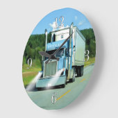 フリーザーのトラックの貨物自動車運転者の柱時計 ラージ壁時計 (傾斜)