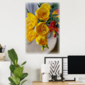 フリーシアスブーケ ポスター (ホームオフィス)