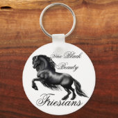 フリーシア人、黒文字 キーホルダー (正面)