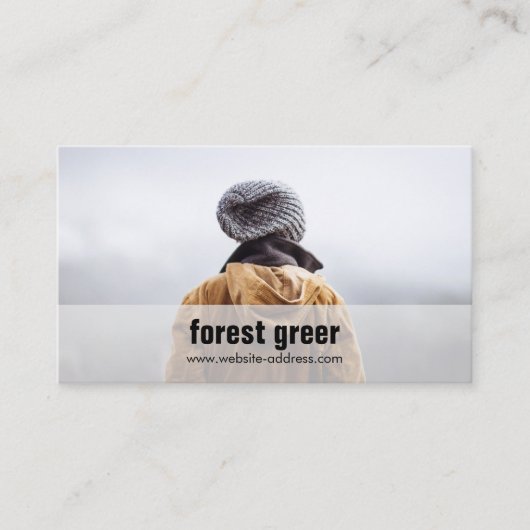 フリーシンプル写真家の写真の追加 名刺 (正面)