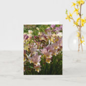 フリージアのメッセージカード カード (黄色い花)