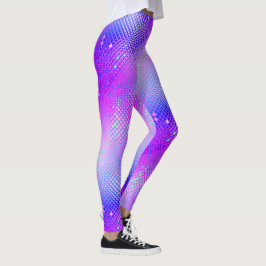 フリージアの紫色Blacklight レギンス