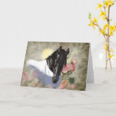 フリージアンスタリオン - グリーティングカード (黄色い花)