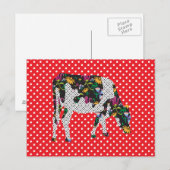 フリージアン牛、フリージア牛 ポストカード (正面/裏面)