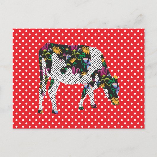 フリージアン牛、フリージア牛 ポストカード (正面)