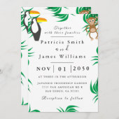 フリージマネーバード結婚式招待状 招待状 (正面/裏面)