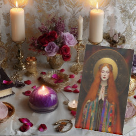 フリージャ女神のマジックラブと美しいポートレート 台座サイン