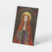 フリージャ女神のマジックラブと美しいポートレート 台座サイン (正面)