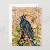 フリージャ女神イン《鳥》ハヤブサクローカ シーズンポストカード (正面/裏面)