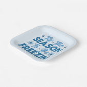 フリージンになる季節 – 冬のおもしろい ペーパープレート (傾斜あり)