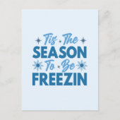 フリージンになる季節 – 冬のおもしろい ポストカード (正面)