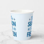 フリージンになる季節 – 冬のおもしろい 紙コップ (左)