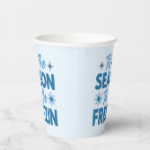 フリージンになる季節 – 冬のおもしろい 紙コップ (右)