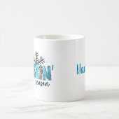 フリージンの季節パーソナライズされた コーヒーマグカップ (中央)