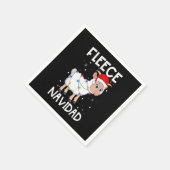 フリースおもしろいナビダードクリスマス羊フェリーズクリスマスリ スタンダードカクテルナプキン (角)