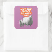 フリースにステッカーを スクエアシール (バッグ)