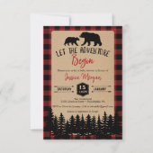 フリースの冒険ベビーシャワーの招待状 招待状 (正面)