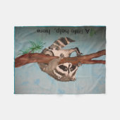 フリースの投球、アニマルプリント フリースブランケット (正面(横))