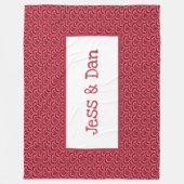 フリースカップル毛布 フリースブランケット (正面)