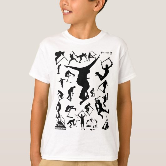 フリースクーターが全ての星を離す Tシャツ (正面)