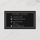 フリースタイリッシュカメラマン写真撮影カメラ 名刺 (裏面)