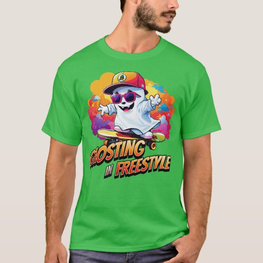 フリースタイルでゴースト Tシャツ (正面)