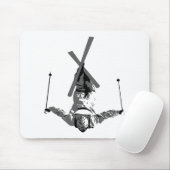 フリースタイルのスキー マウスパッド (マウス)