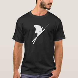 フリースタイルのスキー Tシャツ