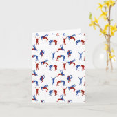 フリースタイルグレコローマレスリングパターン カード (黄色い花)