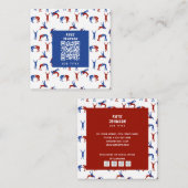 フリースタイルグレコローマレスリングパターン スクエア名刺 (正面/裏面)