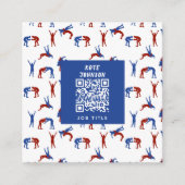 フリースタイルグレコローマレスリングパターン スクエア名刺 (正面)