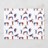 フリースタイルグレコローマレスリングパターン ポストカード (正面)