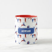 フリースタイルグレコローマレスリングパターン マグカップ (中央)