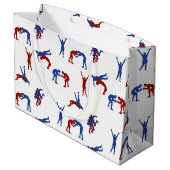 フリースタイルグレコローマレスリングパターン ラージペーパーバッグ (裏面アングル)