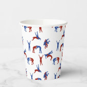 フリースタイルグレコローマレスリングパターン 紙コップ (左)