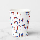 フリースタイルグレコローマレスリングパターン 紙コップ (右)