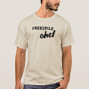 フリースタイルシェフ調理師レストランホームキッチングルメ Tシャツ