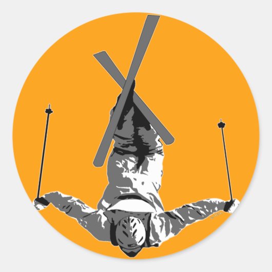 フリースタイルスキー ラウンドシール (正面)