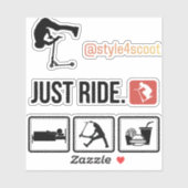 フリースタイルスクーターのステッカーパック2 シール (シート)