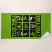 フリースタイルスクーター ビーチタオル (正面)