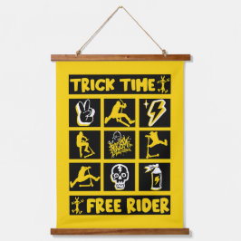 フリースタイルトリックスクーター 吊り下げ型タペストリー