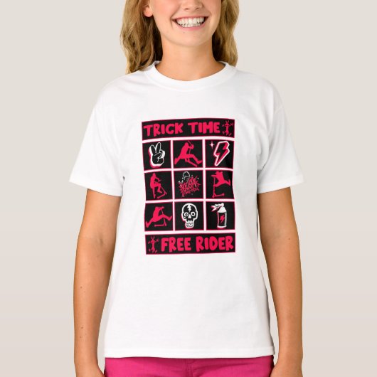 フリースタイルトリックスクーター Tシャツ (正面)