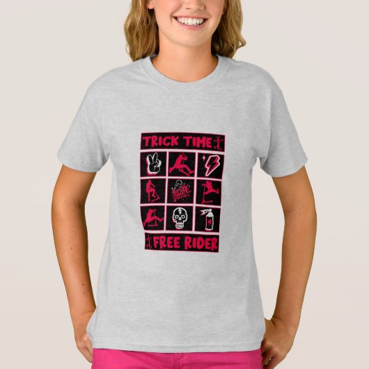 フリースタイルトリックスクーター Tシャツ (正面)
