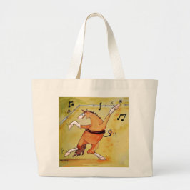 フリースタイルドレスセージ踊りホーストートバッグ ラージトートバッグ