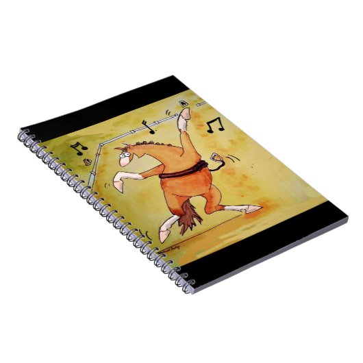 フリースタイルドレスセージ踊りホースノート ノートブック (右側)