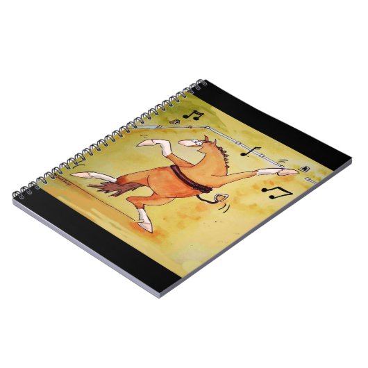 フリースタイルドレスセージ踊りホースノート ノートブック (左側)