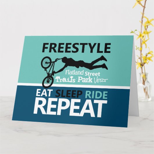 フリースタイルバイクモトクロス カード (黄色い花)